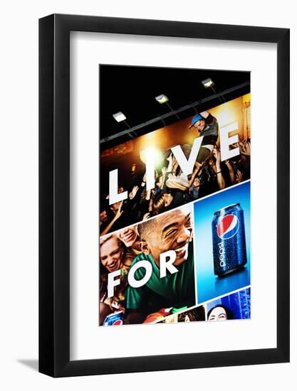 Advertising - Pepsi - Times square - Manhattan - New York City - United States-Philippe Hugonnard-Framed Photographic Print