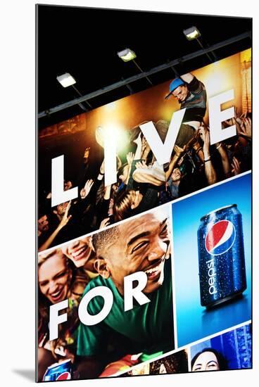 Advertising - Pepsi - Times square - Manhattan - New York City - United States-Philippe Hugonnard-Mounted Premium Photographic Print