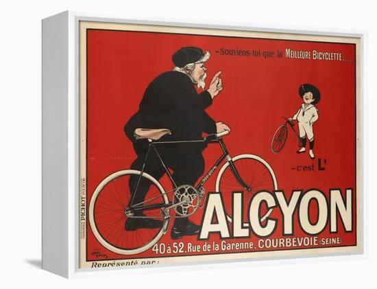 Advertising Poster for Alcyon Bicycles-null-Framed Stretched Canvas