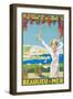 Advertising Poster for Beaulieu-Sur-Mer, 1925-Victor Charreton-Framed Premium Giclee Print