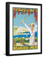 Advertising Poster for Beaulieu-Sur-Mer, 1925-Victor Charreton-Framed Premium Giclee Print