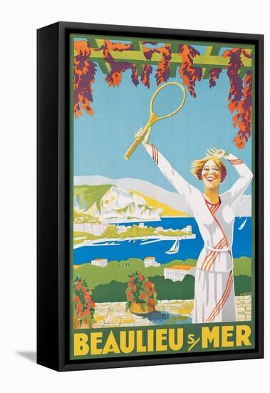 Advertising Poster for Beaulieu-Sur-Mer, 1925-Victor Charreton-Framed Stretched Canvas