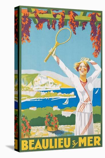 Advertising Poster for Beaulieu-Sur-Mer, 1925-Victor Charreton-Stretched Canvas