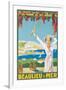 Advertising Poster for Beaulieu-Sur-Mer, 1925-Victor Charreton-Framed Giclee Print