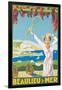 Advertising Poster for Beaulieu-Sur-Mer, 1925-Victor Charreton-Framed Premium Giclee Print