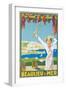 Advertising Poster for Beaulieu-Sur-Mer, C.1925-null-Framed Giclee Print