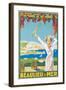 Advertising Poster for Beaulieu-Sur-Mer, C.1925-null-Framed Giclee Print