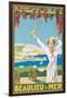 Advertising Poster for Beaulieu-Sur-Mer, C.1925-null-Framed Giclee Print