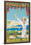 Advertising Poster for Beaulieu-Sur-Mer, C.1925-null-Framed Giclee Print