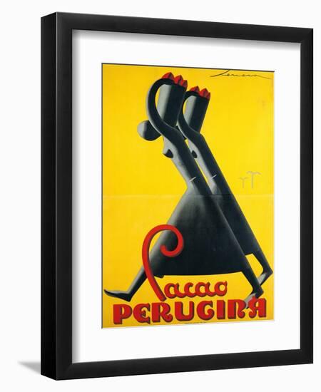 Advertising Poster for "Cacao Perugina"-null-Framed Premium Giclee Print
