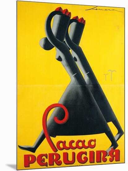 Advertising Poster for "Cacao Perugina"-null-Mounted Giclee Print