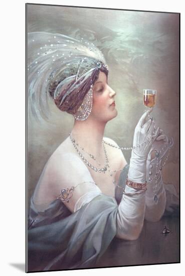 Advertising Poster for 'Cognac Otard'-Louis Lessiex-Mounted Art Print