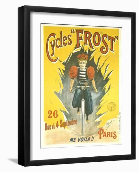 Advertising Poster for Frost Bicycles-Clouet-Framed Giclee Print