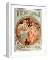 Advertising Poster for Heidsieck Champagne Company (Lithography, 1901)-Alphonse Marie Mucha-Framed Giclee Print