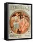 Advertising Poster for Heidsieck Champagne Company (Lithography, 1901)-Alphonse Marie Mucha-Framed Stretched Canvas