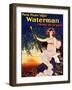 Advertising Poster for “Ideal Waterman Fountain Holder, the Weapon of Peace”” (A Woman Holding the-French School-Framed Giclee Print