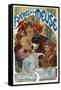Advertising Poster for “” Les Bieres De La Meuse”” Illustrated by Alphonse Mucha (1860-1939) 1898 P-Alphonse Marie Mucha-Framed Stretched Canvas