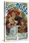 Advertising Poster for “” Les Bieres De La Meuse”” Illustrated by Alphonse Mucha (1860-1939) 1898 P-Alphonse Marie Mucha-Stretched Canvas