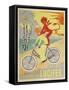 Advertising Poster for Lucifer Bicycles-null-Framed Stretched Canvas