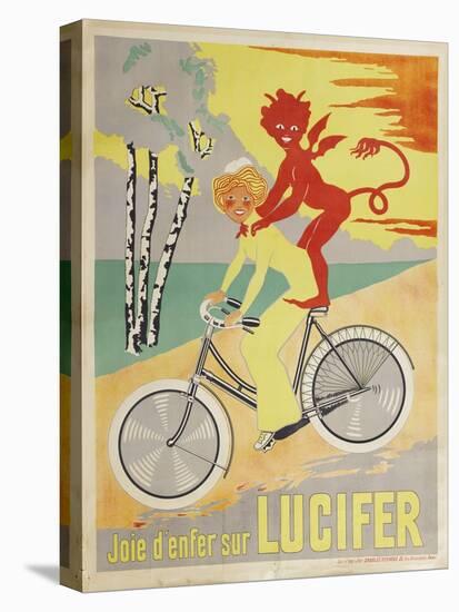 Advertising Poster for Lucifer Bicycles-null-Stretched Canvas