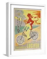 Advertising Poster for Lucifer Bicycles-null-Framed Giclee Print