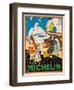 Advertising Poster for Michelin, C. 1925-Rene Vincent-Framed Giclee Print