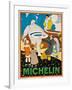 Advertising Poster for Michelin, C. 1925-Rene Vincent-Framed Premium Giclee Print