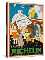 Advertising Poster for Michelin, C. 1925-Rene Vincent-Stretched Canvas