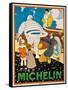 Advertising Poster for Michelin, C. 1925-Rene Vincent-Framed Stretched Canvas