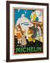 Advertising Poster for Michelin, C. 1925-Rene Vincent-Framed Giclee Print