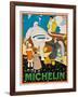 Advertising Poster for Michelin, C. 1925-Rene Vincent-Framed Giclee Print