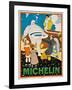 Advertising Poster for Michelin, C. 1925-Rene Vincent-Framed Giclee Print