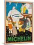 Advertising Poster for Michelin, C. 1925-Rene Vincent-Mounted Giclee Print