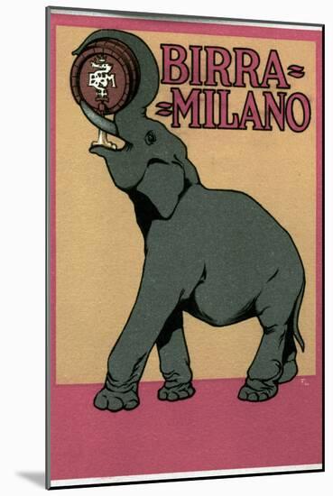 Advertising poster for Milano beer illustrated by Franz Laskoff (1869-1921)-Franz Laskoff-Mounted Giclee Print