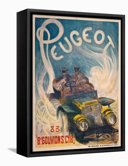 Advertising Poster for Peugeot, 1904-G. De Burggrill-Framed Stretched Canvas