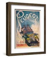 Advertising Poster for Peugeot, 1904-G. De Burggrill-Framed Giclee Print