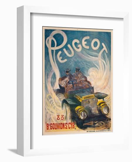 Advertising Poster for Peugeot, 1904-G. De Burggrill-Framed Giclee Print