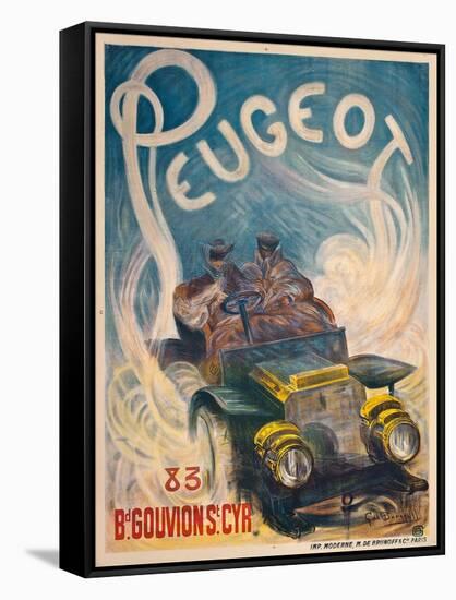 Advertising Poster for Peugeot, 1904-G. De Burggrill-Framed Stretched Canvas