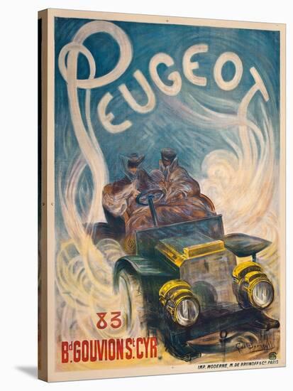 Advertising Poster for Peugeot, 1904-G. De Burggrill-Stretched Canvas