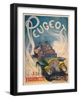 Advertising Poster for Peugeot, 1904-G. De Burggrill-Framed Giclee Print