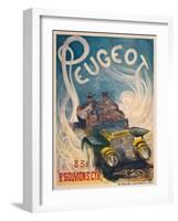 Advertising Poster for Peugeot, 1904-G. De Burggrill-Framed Giclee Print