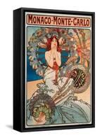 Advertising Poster for Railway Lines Monaco-Monte Carlo, 1897-Alphonse Marie Mucha-Framed Stretched Canvas