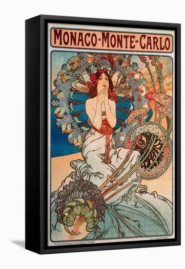 Advertising Poster for Railway Lines Monaco-Monte Carlo, 1897-Alphonse Marie Mucha-Framed Stretched Canvas