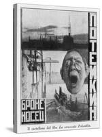 Advertising Poster for Sergei Eisensteins 1925 Film Battleship Potemkin-null-Stretched Canvas