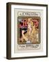 Advertising Poster for the Cigarette Paper Job (Lithography, 1896)-Alphonse Marie Mucha-Framed Giclee Print