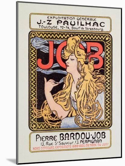 Advertising Poster for the Cigarette Paper Job (Lithography, 1896)-Alphonse Marie Mucha-Mounted Giclee Print