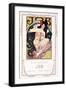 Advertising Poster for the Cigarette Paper Job-Alphonse Mucha-Framed Giclee Print