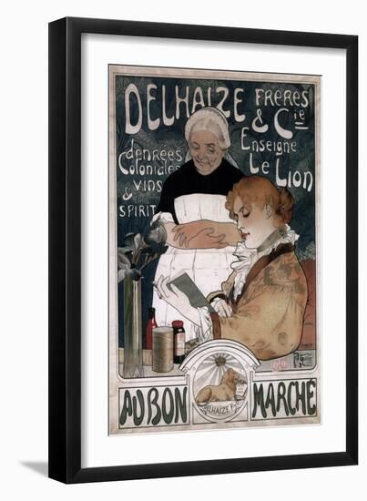 Advertising Poster for the Delhaize Frères and Cie Biscuits, 1900-Herman Richir-Framed Giclee Print