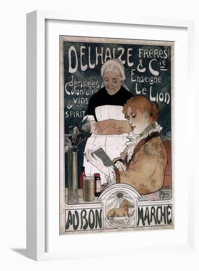 Advertising Poster for the Delhaize Frères and Cie Biscuits, 1900-Herman Richir-Framed Giclee Print