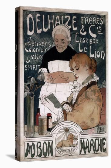 Advertising Poster for the Delhaize Frères and Cie Biscuits, 1900-Herman Richir-Stretched Canvas